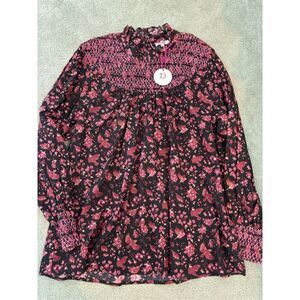 NWT Victoria Dunn smocked blouse 3x , $128 E14